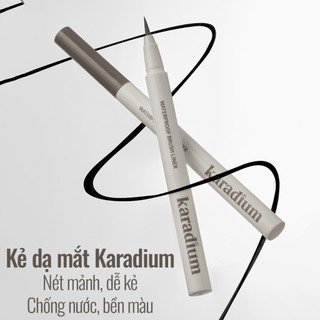    Vỏ Mới   Bút Dạ Kẻ Mắt Eyeliner Karadium Nước Lâu Trôi Sắc Nét Karadium Waterproof Brush Liner 