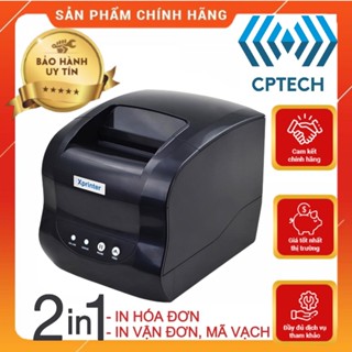Máy in tem + in hoá đơn K80 Xprinter XP 365B in đơn hàng GHTK, in tem nhãn và phiếu giao hàng các sàn TMĐT