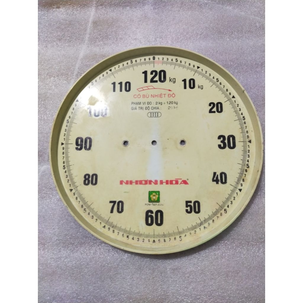 Mặt số cân đồng hồ Nhơn Hoà 120kg