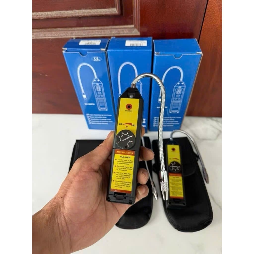 Thiết Bị Phát Hiện Rò Rỉ Khí Gas ga lạnh Freon HVAC R22 R410A R134A R1234YF CFC HCFC đầu dò cảm biến