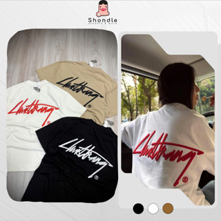 Áo Thun Nam Nữ Thêu Nổi Chữ Basic Chuột Trắng Form Rộng Unisex Vải Cotton Chuẩn Full Tag Mạc Shondle