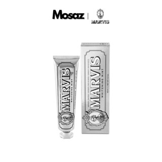  Kem đánh răng Marvis Whitening 85ML - Kem đánh răng Ý làm trắng giảm mảng bám bảo vệ răng miệng 