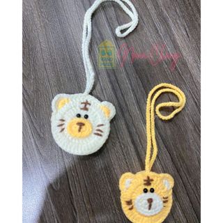 [Có sẵn-hình shop chụp] Túi len đựng tỏi cho em bé làm thủ công