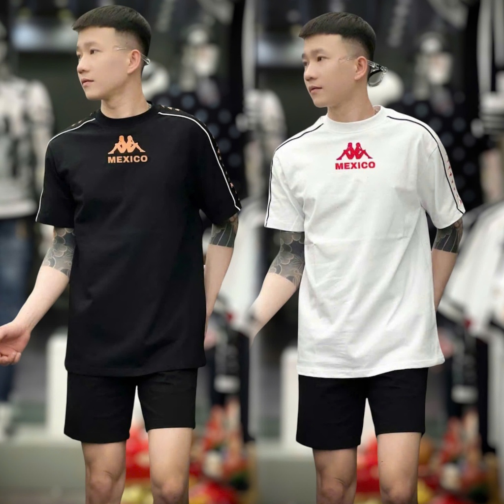 Áo Thun Nam/Nữ in Chữ Kappa mexico - Chất Cotton Mịn Mát, Thoáng Khí mẫu mới Hottrend