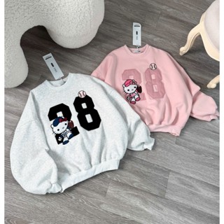  Áo nỉ Sweater 28 thêu mèo cute nỉ tàu lót nỉ bông l1 from boxy 
