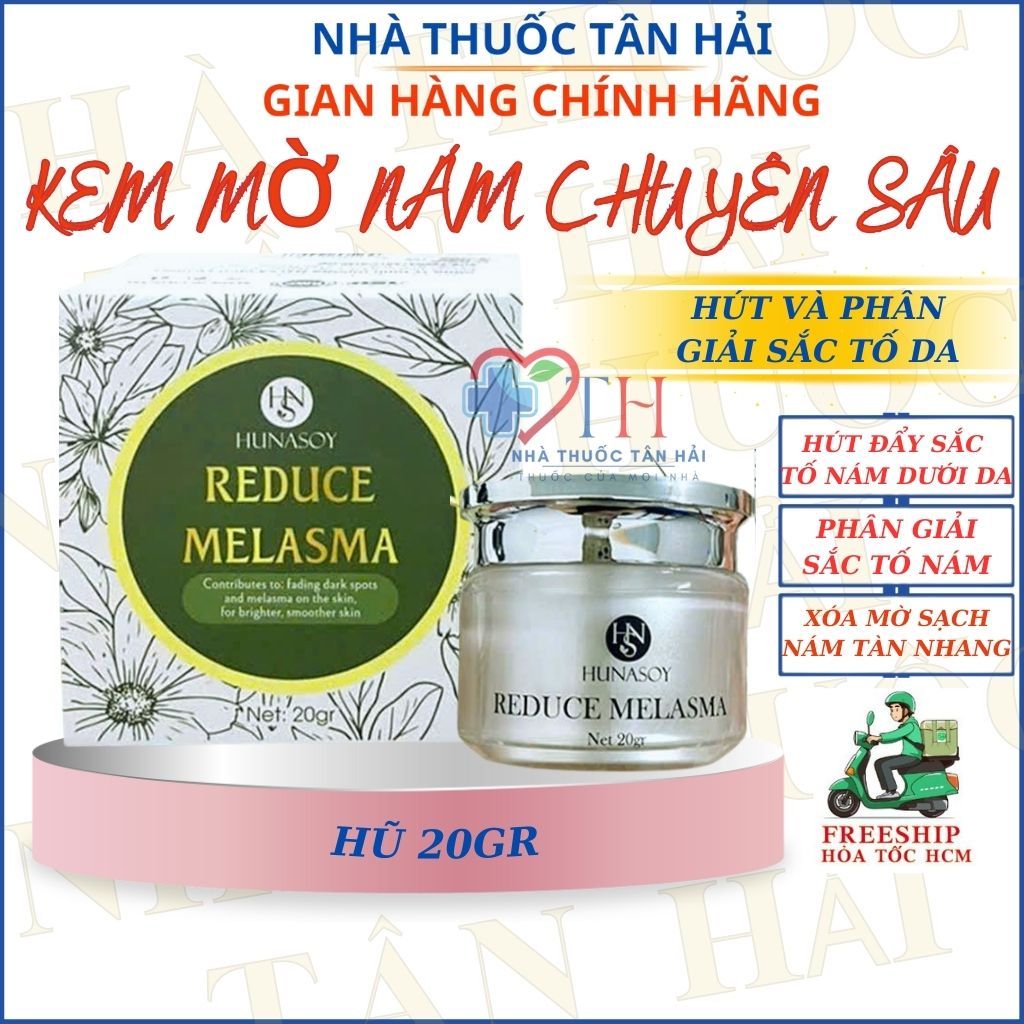 [ MẪU MỚI ] Kem nám HUNASOY REDUCE MELASMA hút và phân giải sắc tố nám, hỗ trợ làm mờ nám tàn nhang,