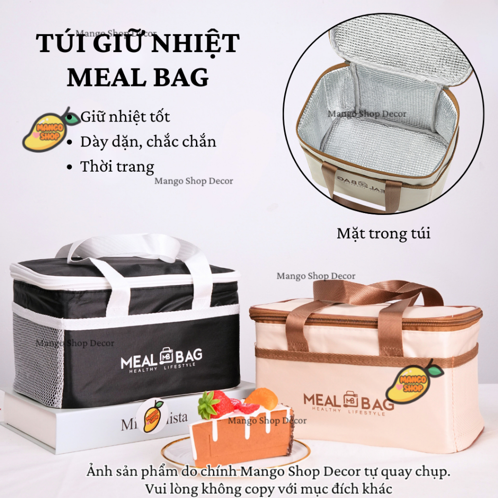 Túi Giữ Nhiệt Meal Bag Cao Cấp Thời Trang Giữ Nhiệt Tốt Đựng Cơm Trưa Du Lịch Picnic Tiện Dụng