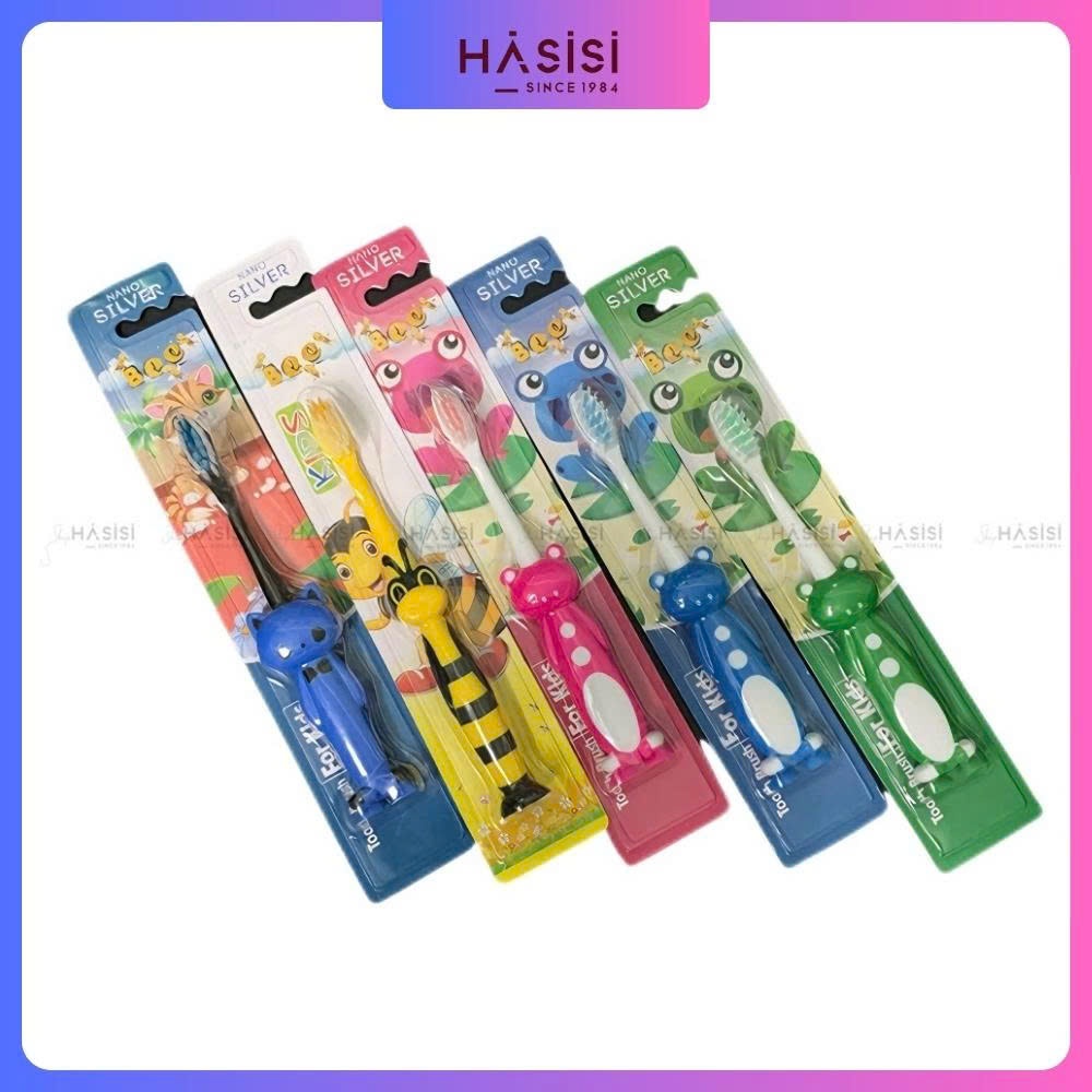 Bàn Chải Em Bé Nano Silver Tooth Brush For Kids (Các Màu - SHOP GIAO NGẪU NHIÊN)