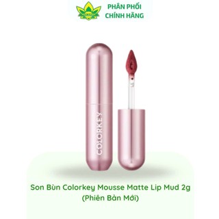  Son Kem Bùn COLORKEY Phiên Bản Mới Chất Son Mềm Mịn Che Vân Môi Tốt Màu Sắc Thời Thượng 2g 