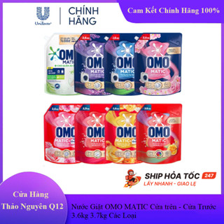   Unilever  Ship Hỏa Tốc  Nước Giặt Omo Cửa trên - Cửa Trước các loại 3.6kg 3.7kg cam kết chính hãng 
