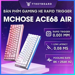 [Hỏa Tốc] Bàn phím Gaming Ace68 Air | 8000hz | Rapid Trigger | Led Viền | Led RGB | Hiệu Năng Cao | TTKeyboard