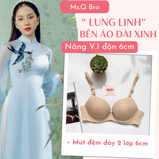 Áo ngực nữ nâng ngực mặc áo dài truyền thống độn ngực có gọng mút dày tạo khe là áo lót nữ mặc áo cưới Ms.Q Bra ASD147