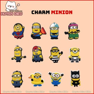  Sét 20 Charm Sticker Gắn Giày Dép Chủ Đề MINION Gắn Giày Dép Jibbitz Sticker Gắn Dép Cross Dễ Thương 