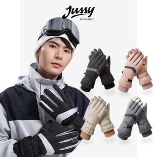  Găng Tay Trượt Tuyết Lót Lông Giữ Ấm JG36 Jussy Official Bao Tay Mùa Đông Chống Thấm Nước Size Nam Nữ Cổ Chun Ngăn Gió 