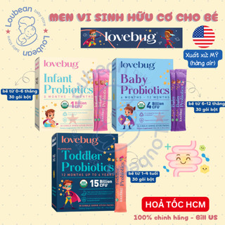  Date 2026 Men vi sinh Lovebug bổ sung lợi khuẩn hỗ trợ tiêu hóa cho bé Loubean 