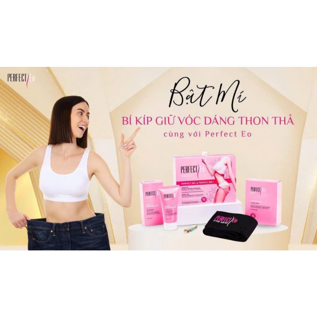 3 ĐAI NỊT Vòng Eo Hoàn Hảo Perfect Eo ( không kèm gel tan mỡ)