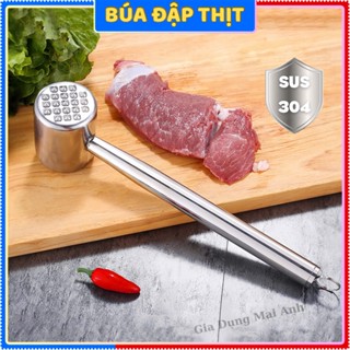  Búa đập thịt búa dầm thịt 2 đầu dụng cụ đập hành tỏi ớt chất liệu inox 304 cao cấp. 
