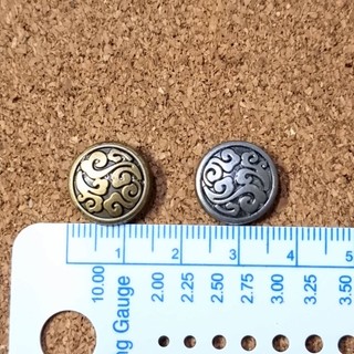 Concho nút trang trí họa tiết mây 15mm có vít vặn - phụ kiện trang trí túi ví
