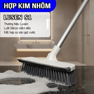 Cây chà sàn nhà tắm đa năng, chổi cọ sàn và gạt nước 2 trong 1 – Lusen S1