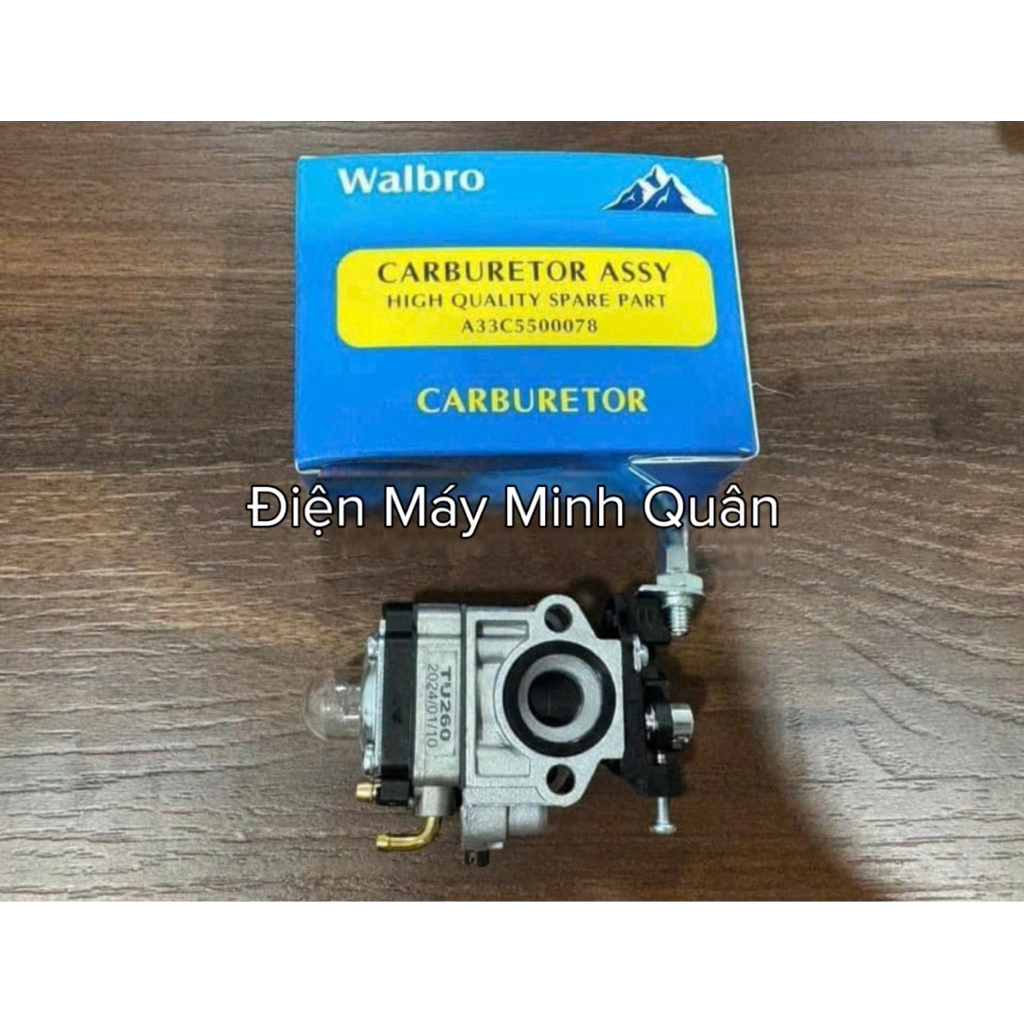 Bình Xăng Con - Chế Hoà Khí Walbro Máy Cắt Cỏ 260-330-430 - Gx25- GX35