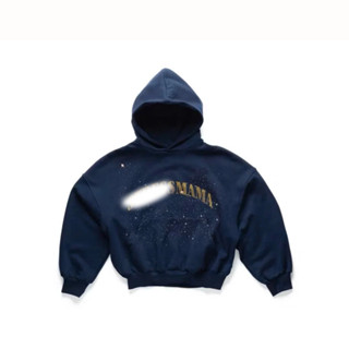 SSMA Hoodie Universe BLUE BOXY FALL25 - Áo khoác tròng đầu dáng ngắn nam nữ Local Brand