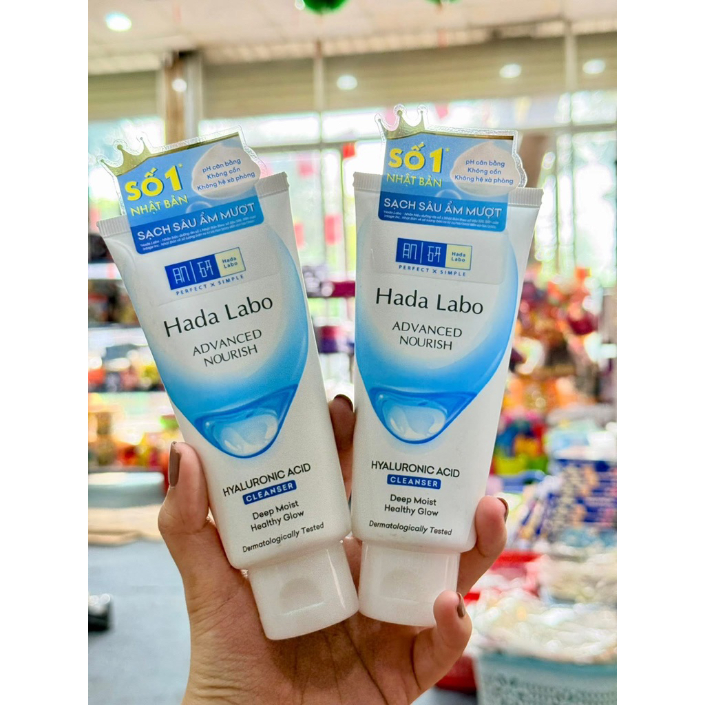 Sữa rửa mặt Hada Labo sạch sâu, ẩm mượt 80g ( mầu trắng )