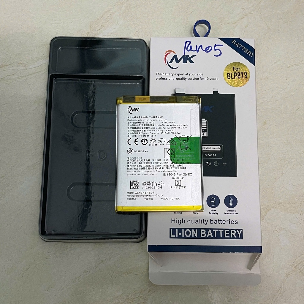 Pin oppo Reno 5 ,model BLP819 sản phẩm bảo hành 6 tháng