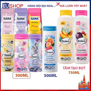 Sữa tắm Balea & Isana Đức - Sữa tắm thuần chay Vegan chai 300ml, 500ml và 750ml