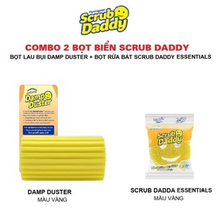 [CHÍNH HÃNG] Combo bọt biển Damp Duster +Scrub Daddy Essentials