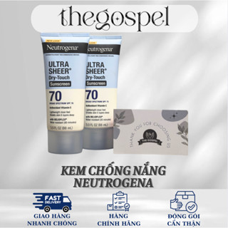   Hàng Mỹ  Kem chống nắng Neutrogena Ultra Sheer Dry Touch Sunscreen Broad Spectrum SPF70  88ml  