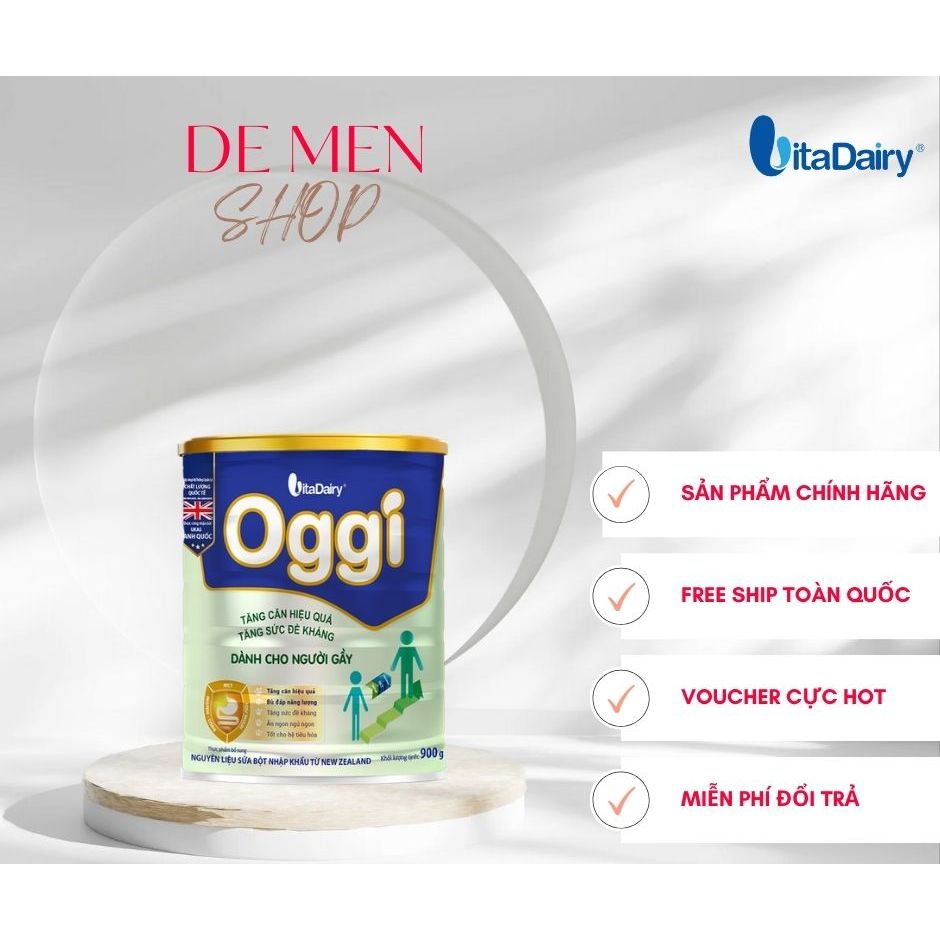 Sữa bột OGGI 900g cho người gầy - VitaDairy