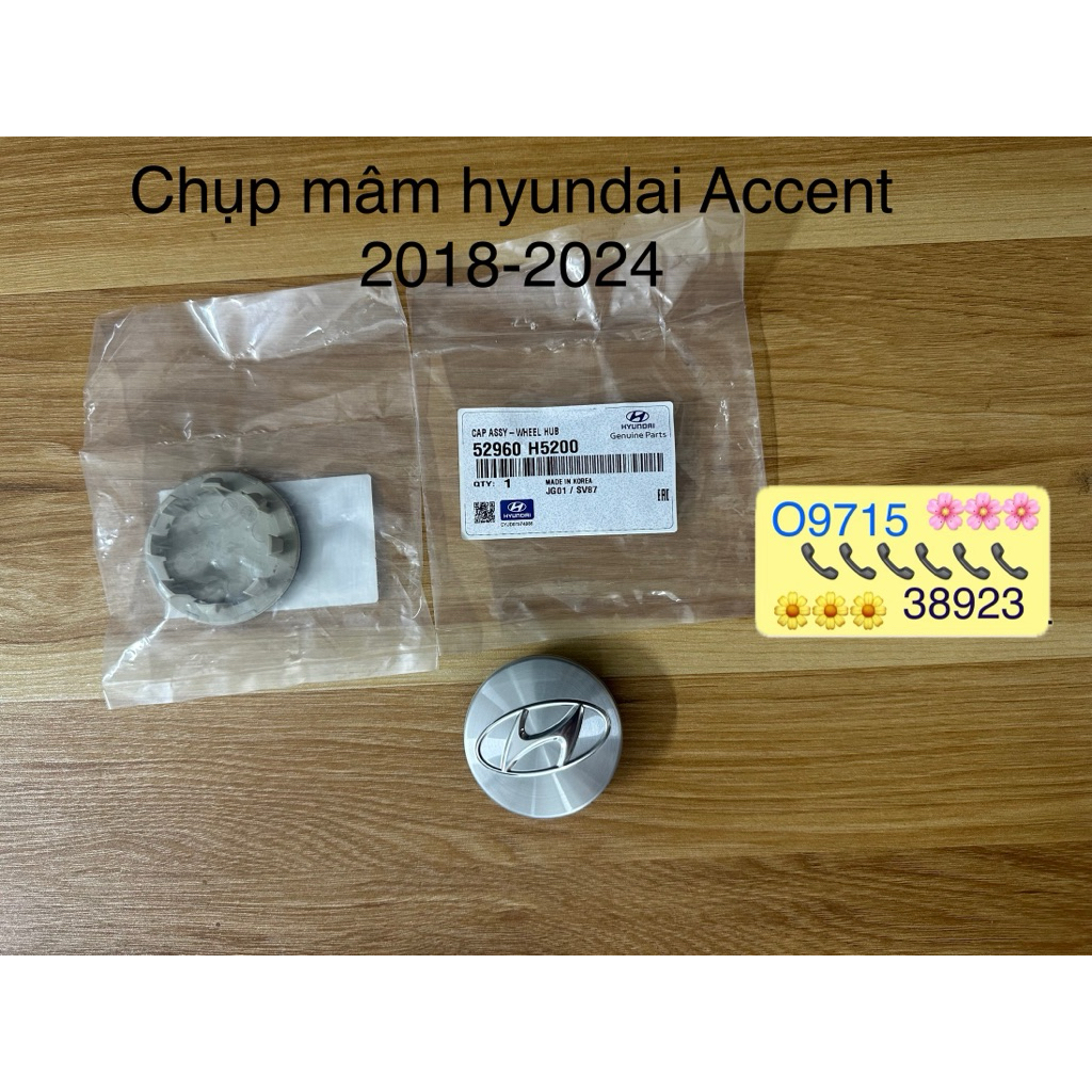 Chụp mâm hyundai Accent 2018-2024