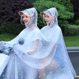  Áo Mưa 1 Người 2 Người Trong Suốt Bộ Cánh Dơi Họa Tiết Bông Tuyết Chống Thấm Nước Cao Cấp 