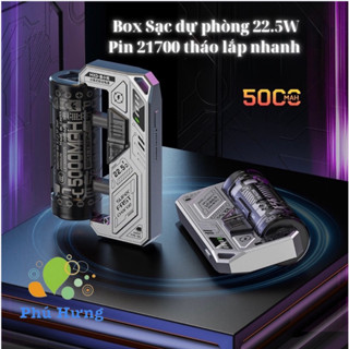  Box sạc dự phòng YYS-02 22.5W Pin 21700 tháo lắp nhanh 