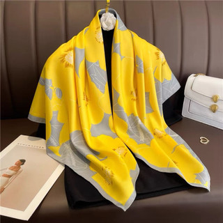 Khăn lụa vuông choàng cổ thanh lịch size 90x90cm