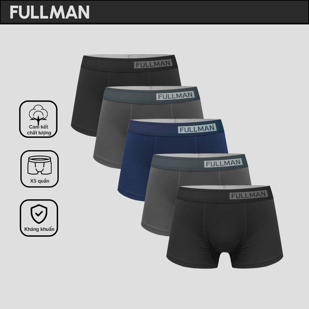 Boxer Cotton Cao Cấp Siêu Co Giãn, Thấm Hút Kháng Khuẩn