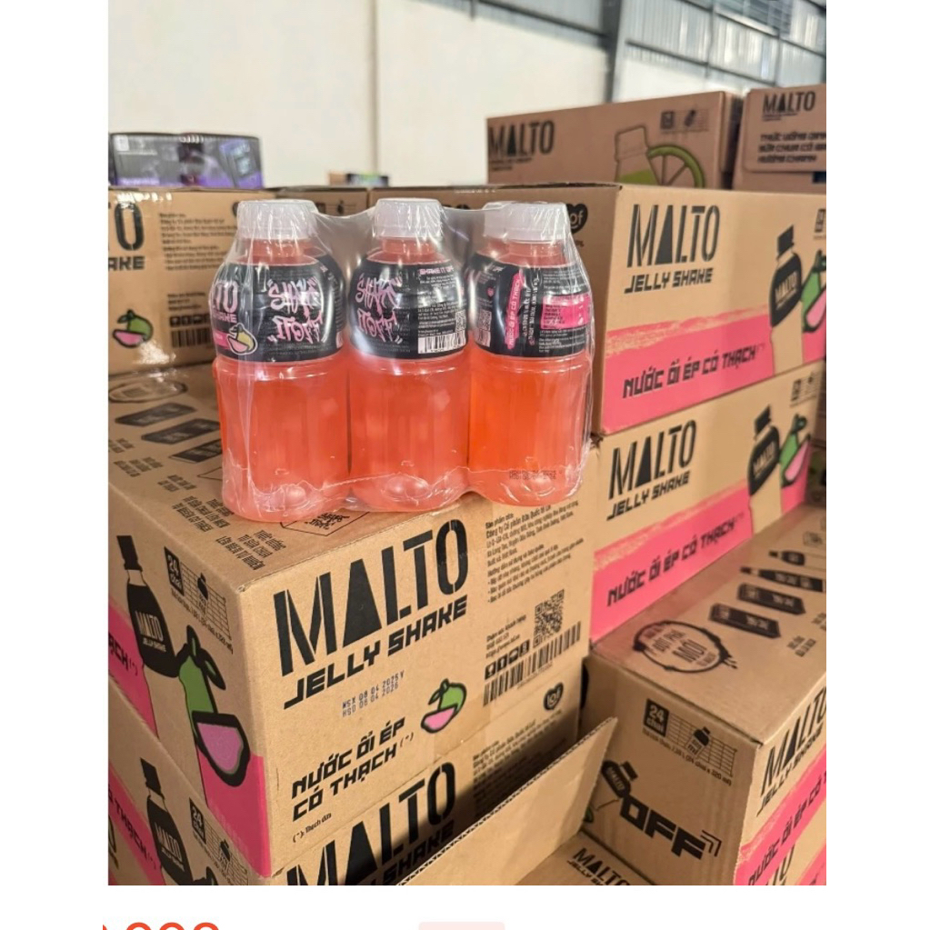 Thung 24 chai Nước ép ổi thạch Malto 320- HSD:3/2026