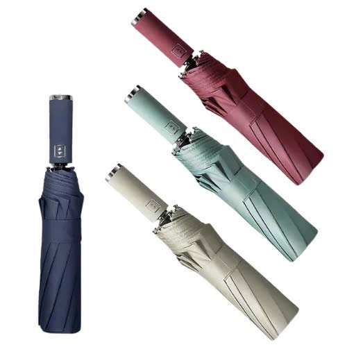 Ô Dù Che Mưa Đi Nắng 10 Nan Gấp Gọn Tự Động Chống Tia UV, Nhỏ Gọn Cầm Tay Tiện Lợi HGHOME