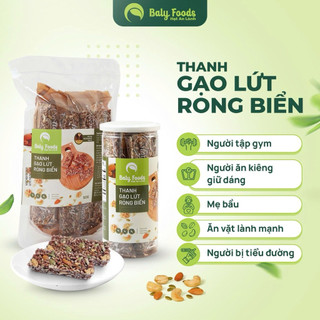  Thanh Gạo Lứt Rong Biển BalyFoods Siêu Hạt Dinh Dưỡng Cho Người Ăn Kiêng Mẹ Bầu Giữ Dáng 