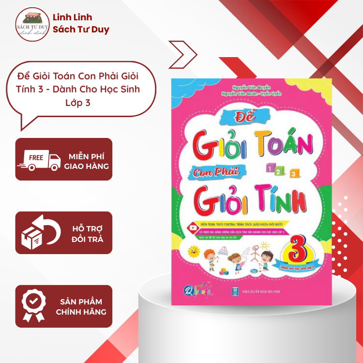 Sách - Để Giỏi Toán Con Phải Giỏi Tính 3 - Dành Cho Học Sinh Lớp 3
