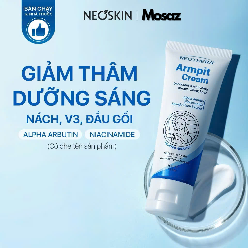Kem Giảm Thâm ARMPIT CREAM Giúp Dưỡng Trắng Làn Da Sạm Ở Vùng Nách Mông Bikini Khuỷu Tay Đầu Gối 35g
