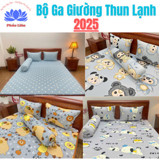 Bộ ga thun lạnh Hàn Quốc 4 món - Hình Thú Capybara