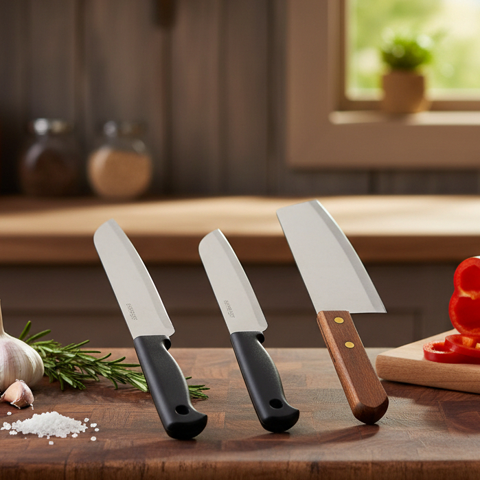 Dao kinwi mã 477, 479  cán nhựa, Dao 21 Cán gỗ dài Trung Quốc