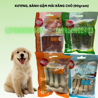 💕 FREESHIP 💕 Xương Gặm Orgo Sạch Răng Bổ Sung Canxi Cho Chó Bánh Thưởng  90gram  