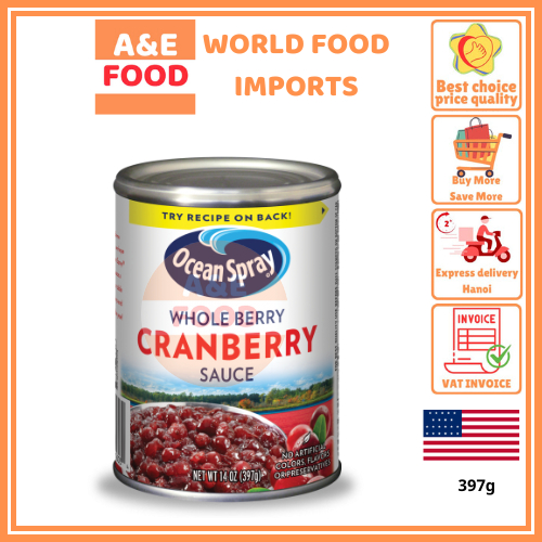 Xốt nam việt quất nguyên quả Ocean Spray 379g