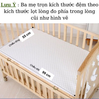 Đệm cũi cho bé Tree Sotry, Đệm bông ép cao cấp dầy 9cm, an toàn, nâng đỡ cột sống, thoáng khí, giúp bé ngủ ngon