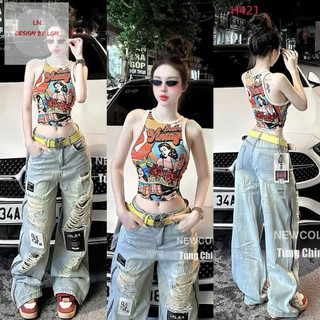  Áo thun ba lỗ ôm ngắn in hình chuyển nhiệt full áo hot hot 