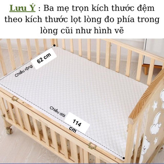 Đệm cũi cho bé Tree Sotry, Đệm bông ép cao cấp dầy 9cm, an toàn, nâng đỡ cột sống, thoáng khí, giúp bé ngủ ngon