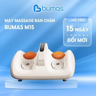 Máy Massage Bàn Chân BUMAS M15 - Massage Rung Tần Số Cao Con Lăn Tự Động Chườm Ấm Ánh Sáng Đỏ
