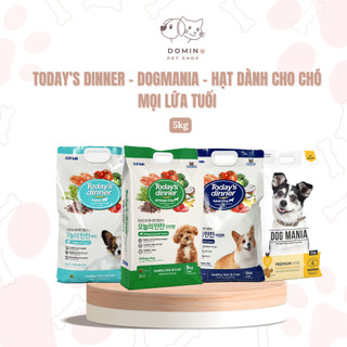   DATE MỚI   5KG  Thức ăn hạt khô cho chó DOG MANIA TODAY'S DINNER DOG 